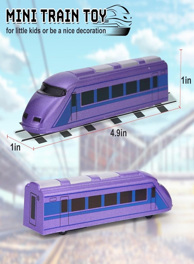 Crelloci Bullet Train Pull Back Toy High Speed City Train Modern Locomotives for Kids Toddle Boys - Bundle of 12 - Image 5